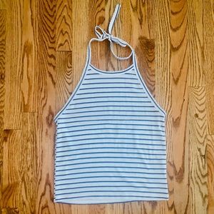 AE Stripe Halter Top NWOT